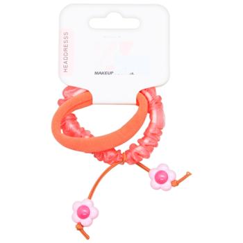 Резинка для волос с декором 2шт ZZ-520168-14199 - купить, цены на Таврия В - фото 2