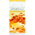 Шоколад Lindt Les Grandes белый с миндалем 150г