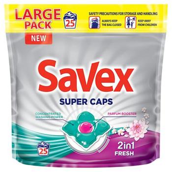 Капсули для прання Savex Super Caps Fresh 25шт - купити, ціни на КОСМОС - фото 1
