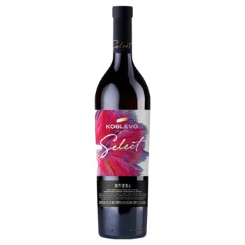 Koblevo Riviera Select Red Semisweet Wine 9.5-13% 0.75l - buy, prices for AlcoHub - photo 1