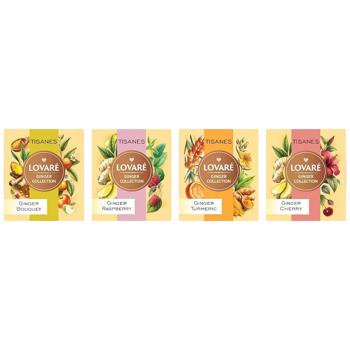 Чай травяной Lovare Assorted Tisanes Ginger Collection 1,5г х 32шт - купить, цены на - фото 2
