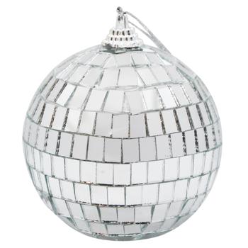 Шар елочный Koopman зеркальный 7,6см серебристый