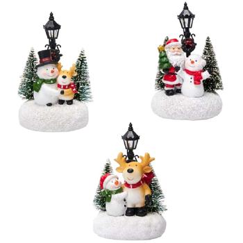 Koopman Winter Landscape Figurine with LED Lighting 8х11x15cm in assortment