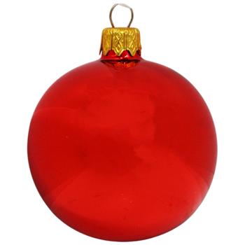 Куля ялинкова блискуча/матова червоний 6см в асортименті - купити, ціни на - фото 3