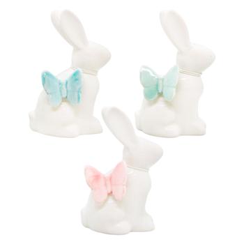 Easter Bunny with Butterfly Decorative Figure 10cm - buy, prices for MegaMarket - photo 1