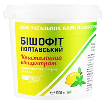 Бішофіт Полтавський "Кристалічний концентрат " з ефірною олією лимону та м'яти 1000мл - купить, цены на Grono - фото 1