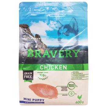 Bravery with Chicken for Puppies of Medium Breeds 600g