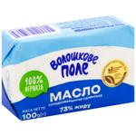 Масло Волошкове Поле Селянське солодковершкове 73% 100г