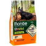 Корм сухий Monge Bwild Grain Free з качкою та картоплею для собак малих порід 2,5кг