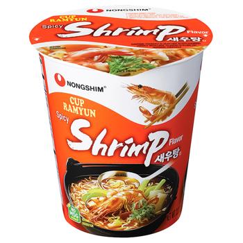 Локшина Nongshim Cup Ramyun Shrimp гостра 67г - купити, ціни на METRO - фото 1