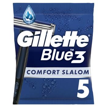 Gillette Blue 3 Comfort Slalom Disposable Razors 5pcs - buy, prices for - photo 2