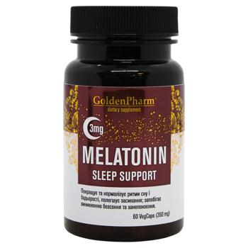 Golden Pharm Melatonin Capsules 3mg 60pcs - buy, prices for MegaMarket - photo 1