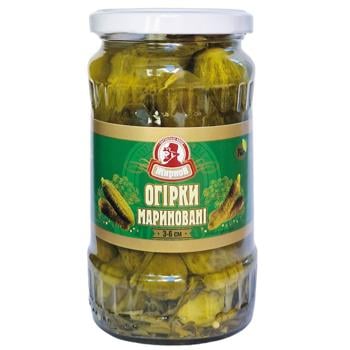 Zhyrnov Marinated Cucumbers 3-6cm 350g - buy, prices for Chudo Market - photo 1