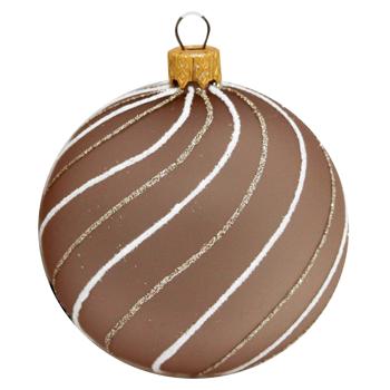 Куля ялинкова Koopman завитки 8см в асортименті - купити, ціни на NOVUS - фото 3