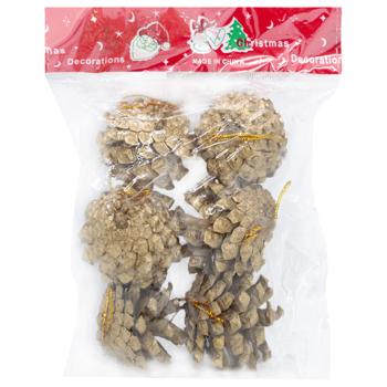 Set of Decorative Natural Cones 6pcs - buy, prices for COSMOS - photo 1