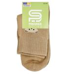 Шкарпетки дитячі Premier Socks махрові з ведмедиком р.22-24 бежевий