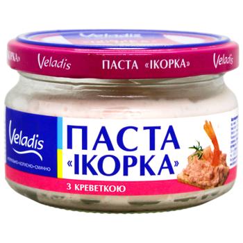 Паста из икрой атлантических рыб Veladis Икорка с креветкой 160г