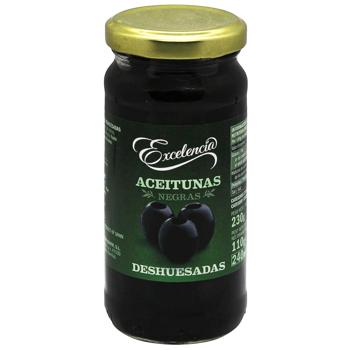 Маслини Excelencia без кісточки 240мл - купити, ціни на МегаМаркет - фото 1