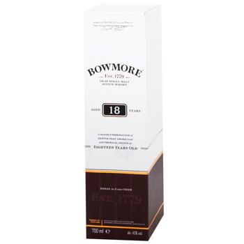 Виски Bowmore 18 лет 43% 0,7л - купить, цены на WINETIME - фото 3