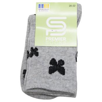 Premier Socks Butterfly Children's Crew Socks s.20-22 Grey - buy, prices for EKO Market - photo 1