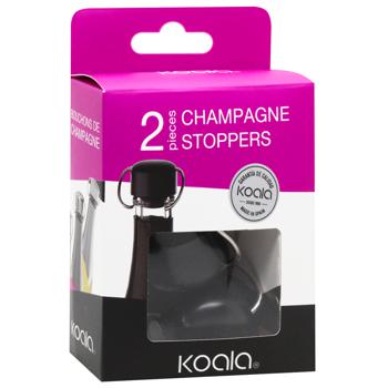 Koala Black Drop Stopper for Sparkling Wine 2pcs - buy, prices for WINETIME - photo 2