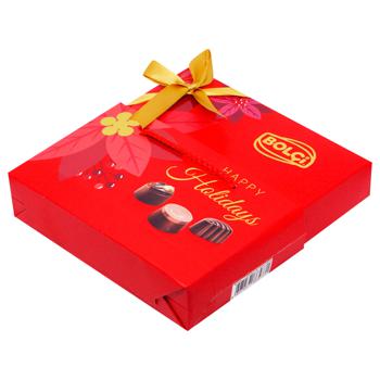 Цукерки Bolci Happy Holidays Red Box шоколадні асорті праліне 170г - купити, ціни на - фото 2