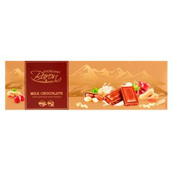 Baron Milk Chocolate with Nuts and Raisins 220g - buy, prices for Auchan - photo 1