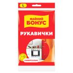 Bonus Economy Universal Rubber Gloves L