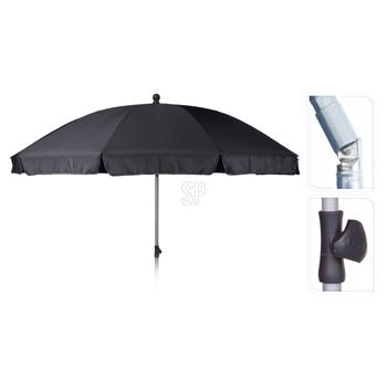 Base Black Beach Umbrella 2.5m