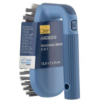 Ardesto Blue Washing Brush 2in1 13.9*7*9cm - buy, prices for - photo 2