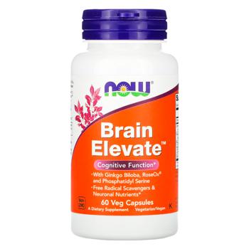 Витамины для памяти, Brain Elevate, Now Foods, 60 капсул - купить, цены на Biotus - фото 1