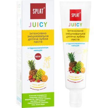 Зубная паста детская Splat Junior Juicy Мультифрукт защита от бактерий и кариеса 35мл - купить, цены на МегаМаркет - фото 2