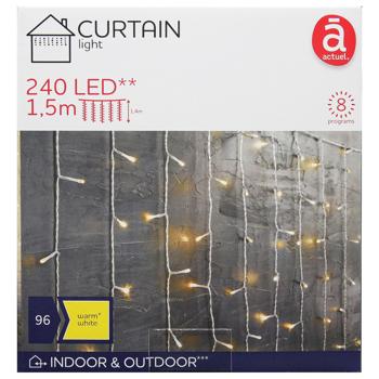 Actuel Garland-curtain 240 LED Warm White 1.5m