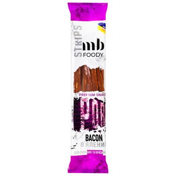 Стрипсы из свинины MB Foody Bacon вяленые 35г - купить, цены на METRO - фото 1