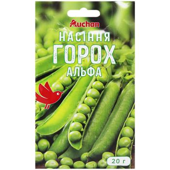 Насіння Auchan Горох овочевий Альфа 20г