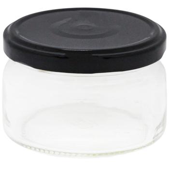 TO-82 Round Transparent Glass Jar 250ml - buy, prices for Auchan - photo 1