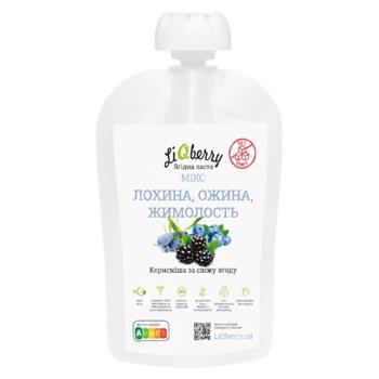 Паста LiQberry з міксу лохини, ожини, жимолості 100г д/п - купити, ціни на Grono - фото 1