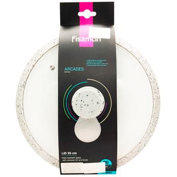 Крышка Fissman Arcades светло-серая 26см - купить, цены на Восторг - фото 1
