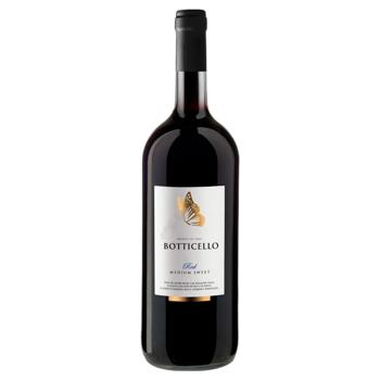 Вино Botticello Red Medium Sweet червоне напівсолодке 10,5% 1,5л