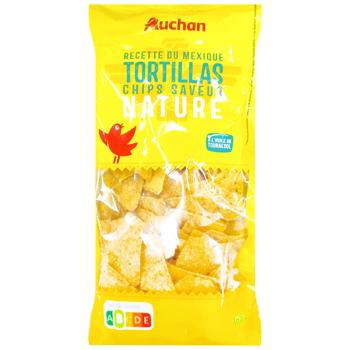 Auchan Mexican Natural Chips 185g
