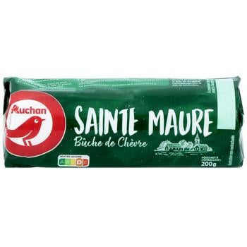 Сыр Auchan Sainte Maure козий 45% 200г - купить, цены на - фото 1