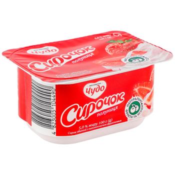 Сирок Чудо збитий полуниця 5% 100г - купити, ціни на Чудо Маркет - фото 2