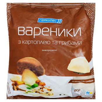 Вареники Геркулес с картофелем и грибами 800г