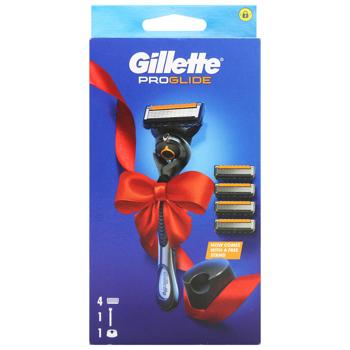 Gillette Fusion ProGlide Shaving Razor with 4 Cartridges - buy, prices for Ideal - photo 1