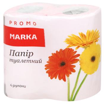 Туалетний папір Marka Promo 2-шаровий кольоровий 4шт - купити, ціни на Біотус - фото 2