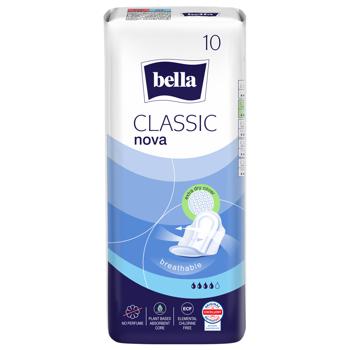 Bella Classic Nova Drainette Sanitary Pads with Wings 10pcs - buy, prices for Tavria V - photo 1