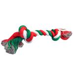 MasterZoo Christmas Rope with Two Knots Dog Toy 3x23cm