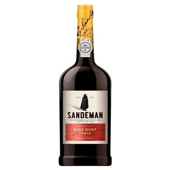 Вино Sandeman Ruby Porto Портвейн красное крепленое 19,5% 0,75л - купить, цены на Cупермаркет "Харьков" - фото 1