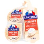 Ile de France Mini Brie Soft Cheese 50% 5x25g