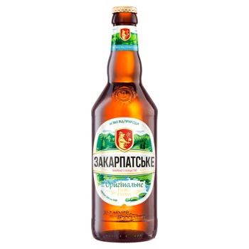 Zakarpatske Original Light Beer 4% 0.5l - buy, prices for COSMOS - photo 1